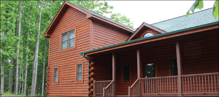 Log Home Staining in Gomer, Ohio