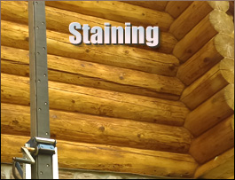  Allen County, Ohio Log Home Staining